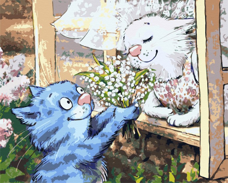 Синие коты Ирины Зенюк Ландыши