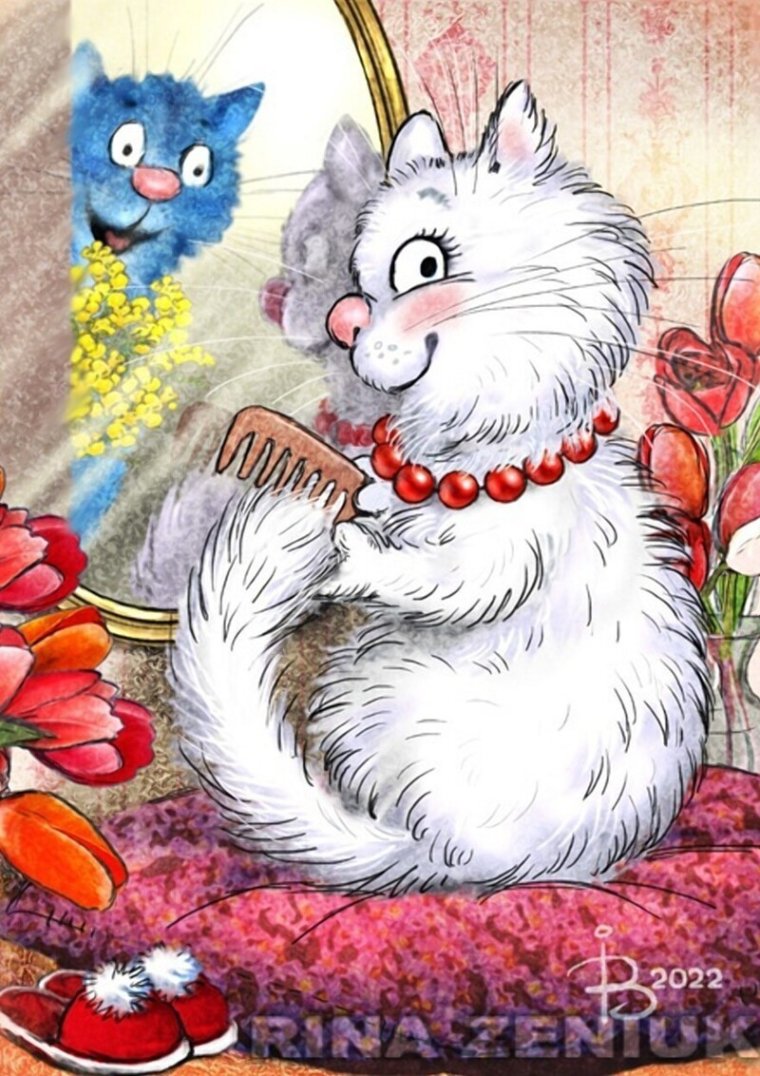 Коты Минской художницы Ирины Зенюк