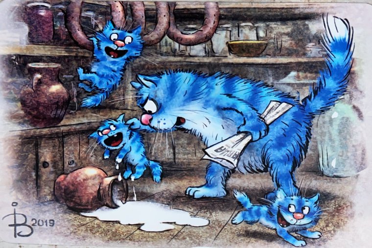 Голубые коты Ирины Зенюк