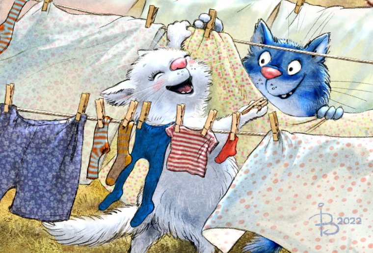 Голубые коты Ирины Зенюк 2020