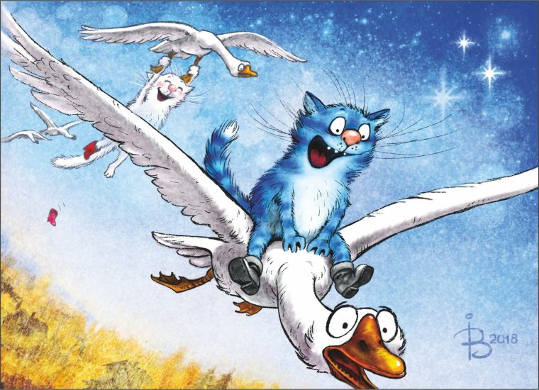 Синие котики Ирины Зенюк