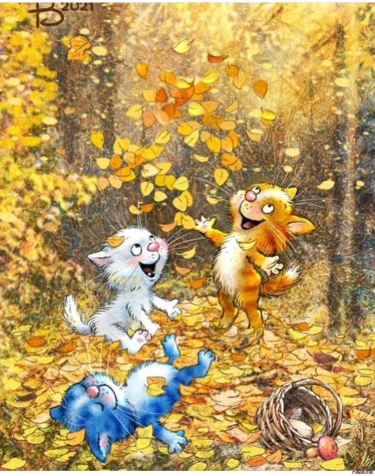 Зимние коты Ирины Зенюк