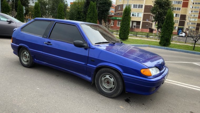 ВАЗ 2114 фиолетовая алмазная крошка