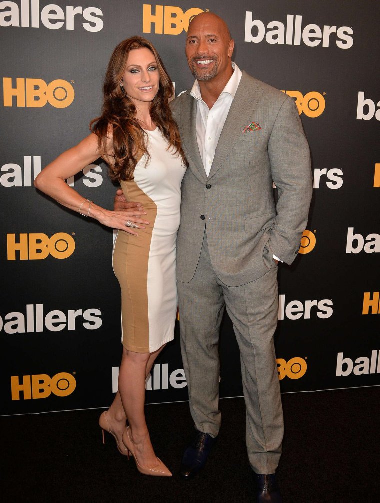 Дуэйн Джонсон и Лорен Хашиан фото