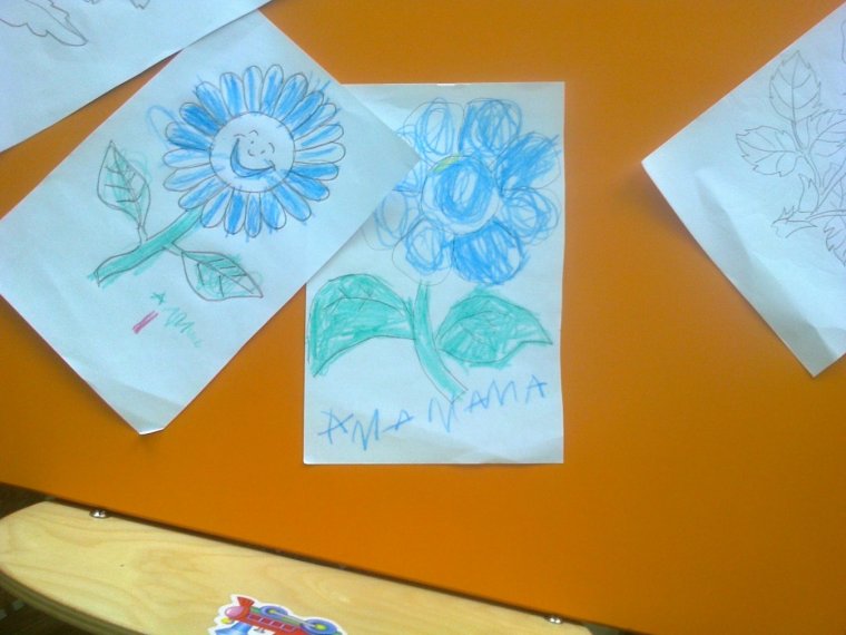 Рисование цветы 2 младшая группа