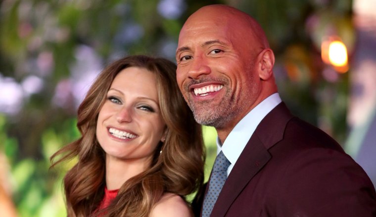 Дуэйн Джонсон и Лорен Хашиан