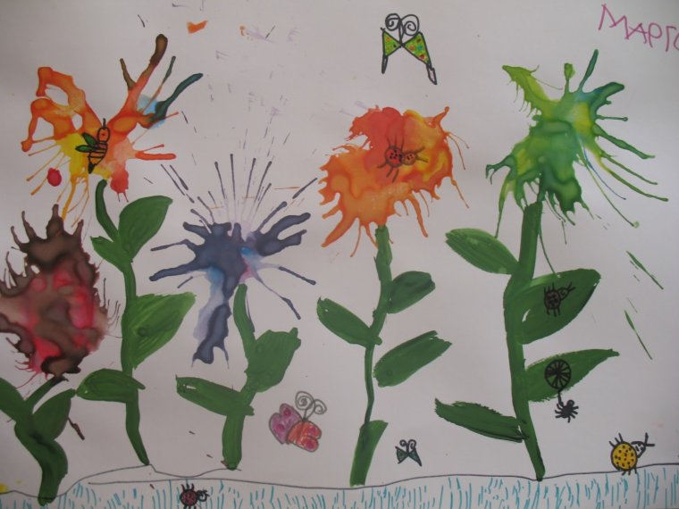 Рисование подснежники в средней группе