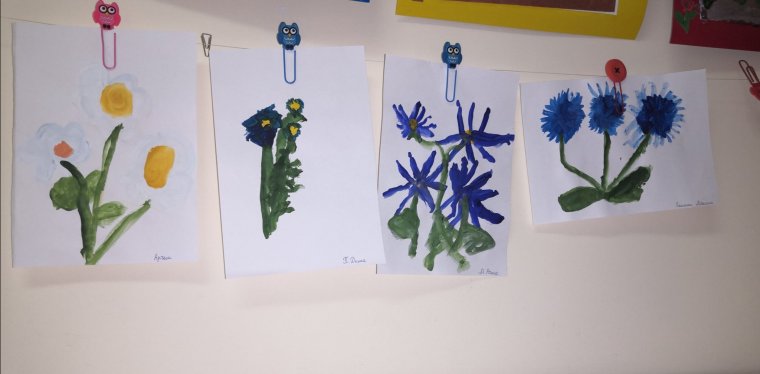 Рисование восковые мелки и акварель