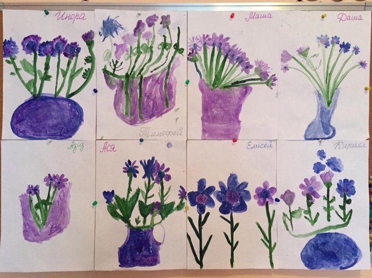 Подарок маме в нетрадиционной технике рисования