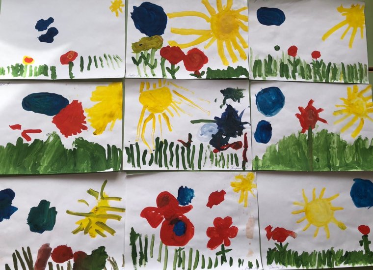 2 Младшая рисование нетрадиционное