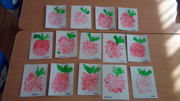 Рисование штампами в детском саду