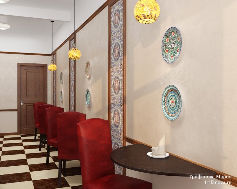 Интерьер узбекского ресторана