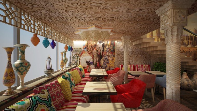 Ресторан в Восточном стиле