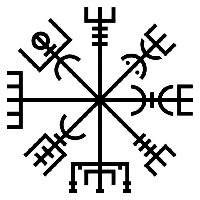 Скандинавский оберег вегвизир