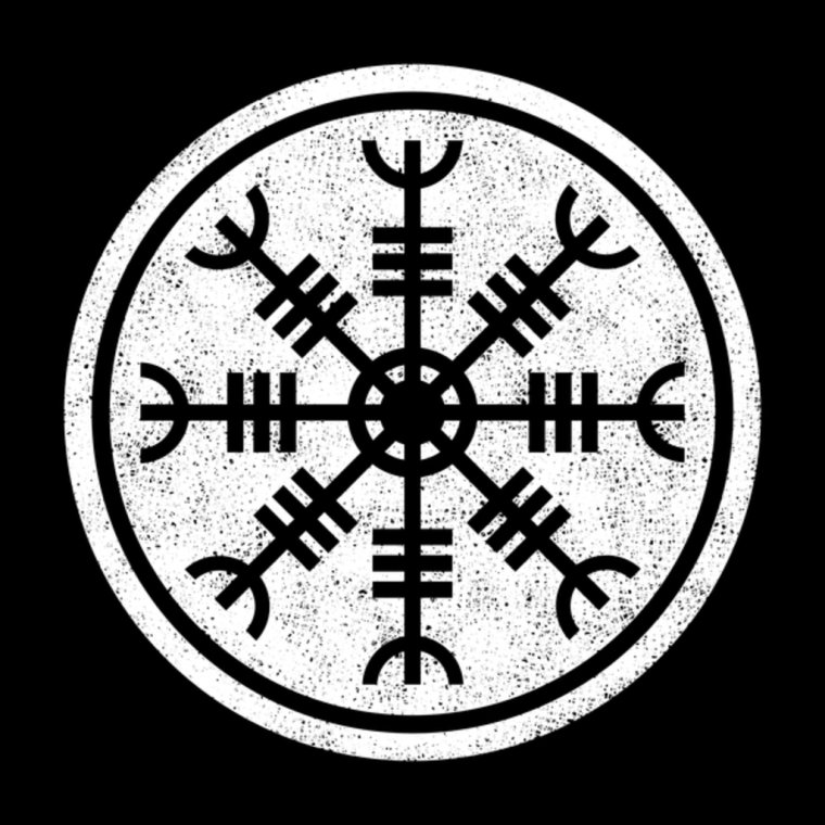 Шлем ужаса Агисхьяльм тату