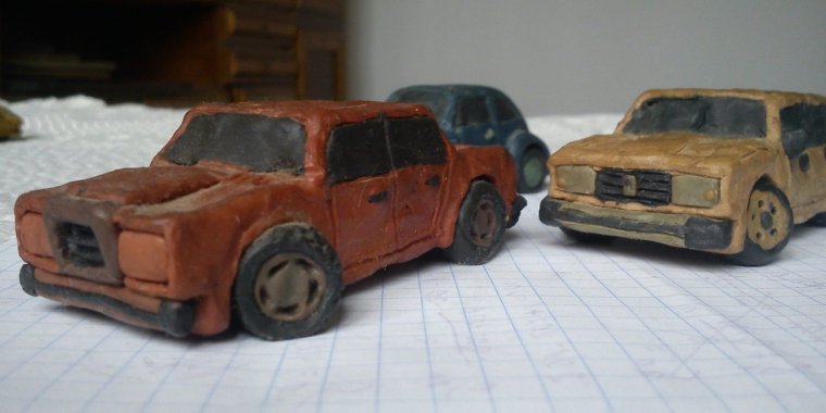 ВАЗ 2107 из пластилина