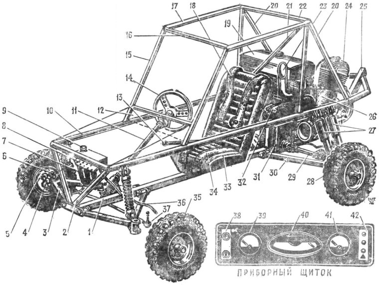 Чертежи багги Барракуда 2х местная