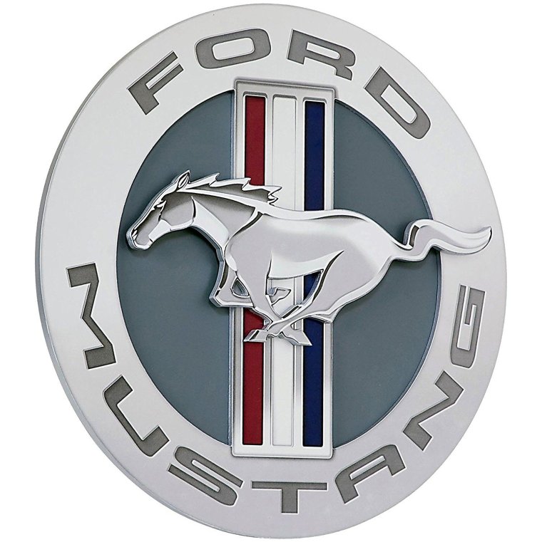 Машина с логотипом лошади