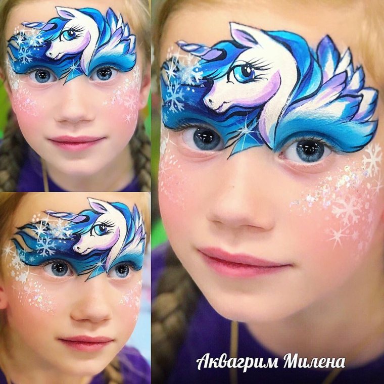 Аквагрим Единорог 2020 Зылевич Тамара