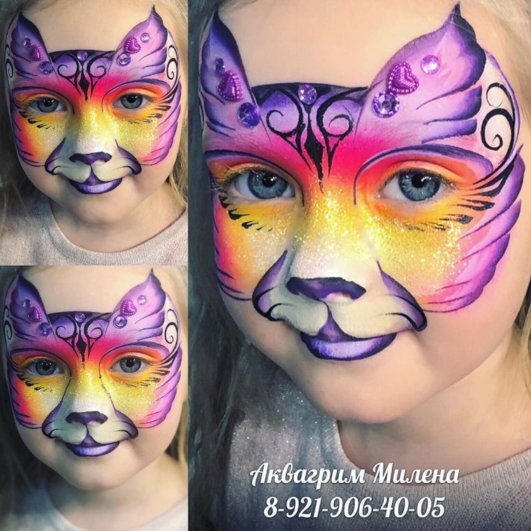 Узоры на лицах азиаток