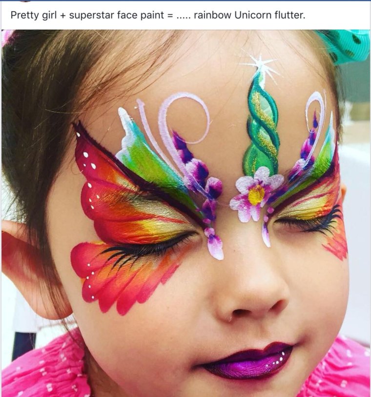 Аквагрим журавль