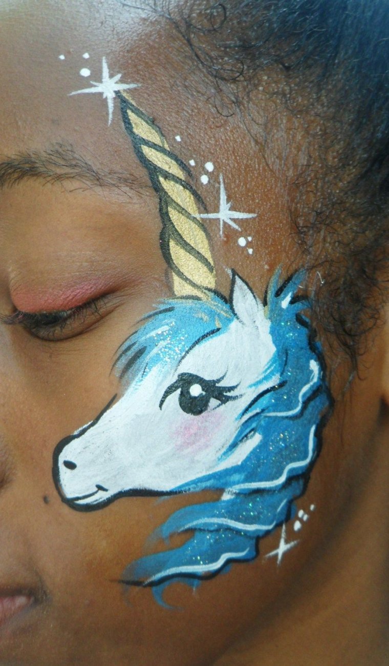 Макияж на Хэллоуин детский Единорог