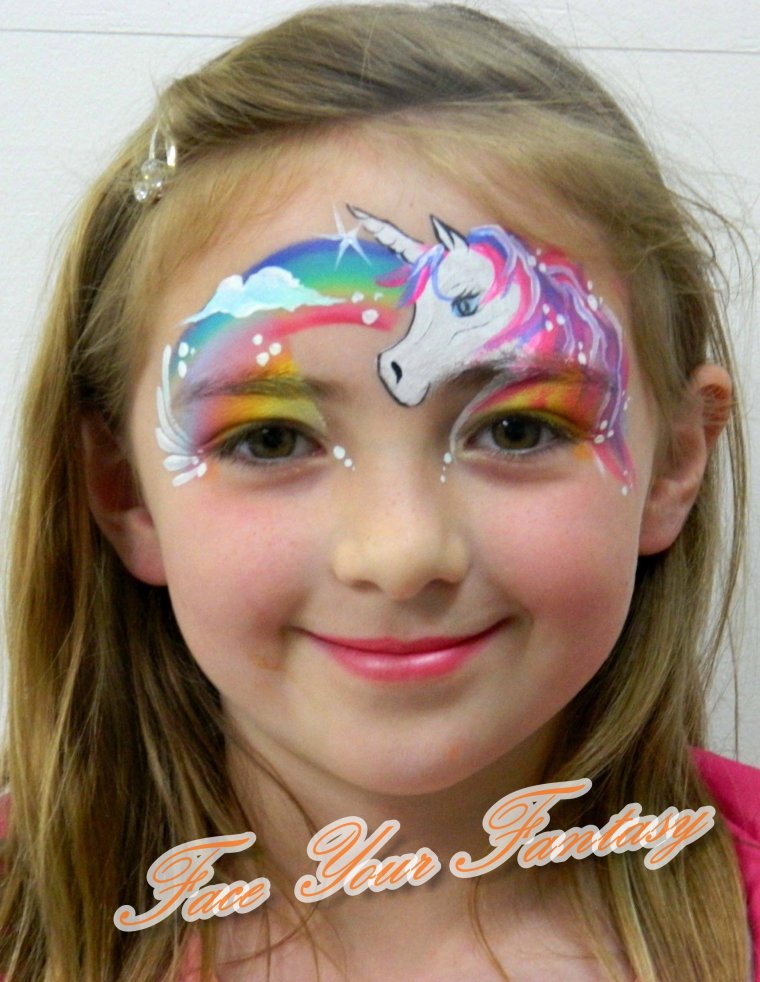 Грим единорога детям