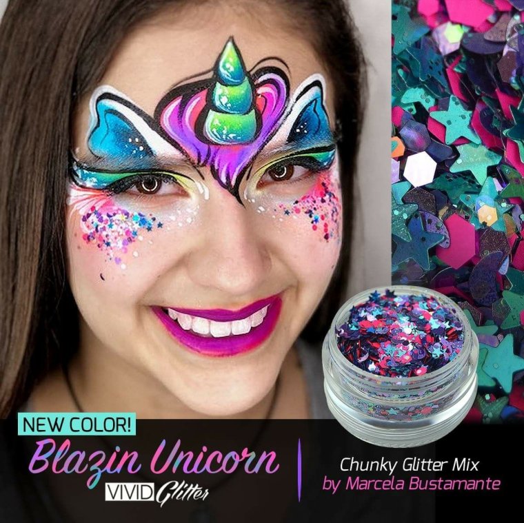 Дизайн с аквагрим Единорог