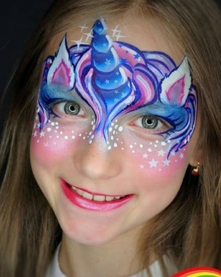 Грим единорога детям