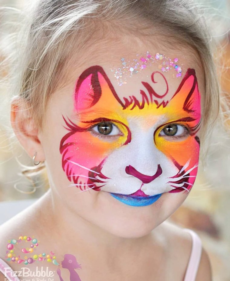 Аквагрим для девочек животные