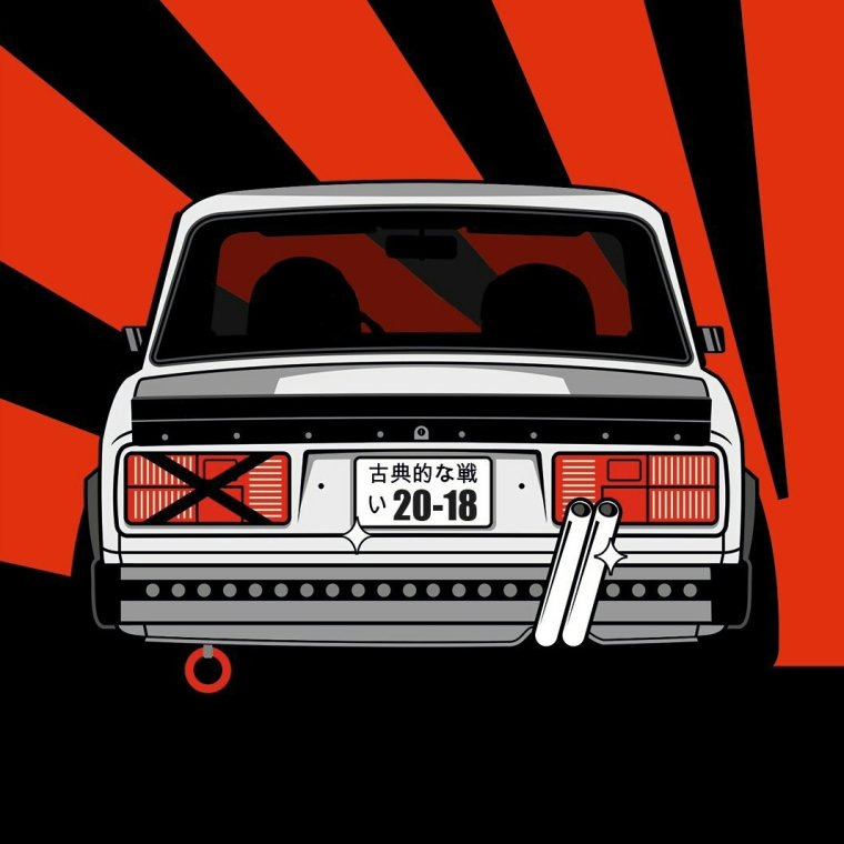 Наклейка на ВАЗ БК