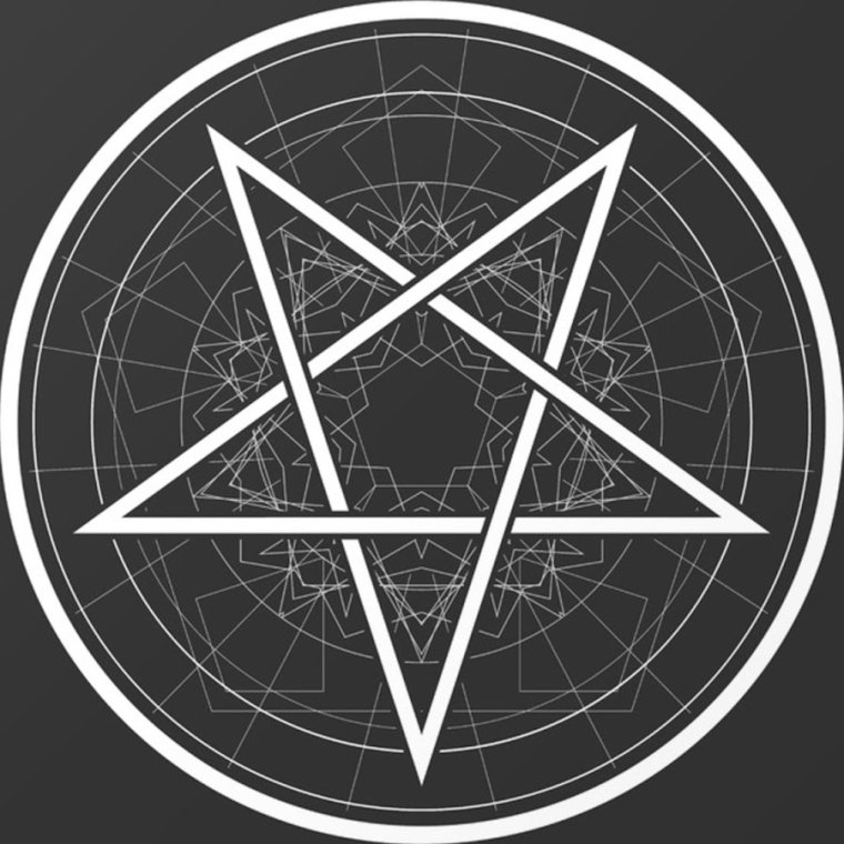 Перевернутая звезда в круге