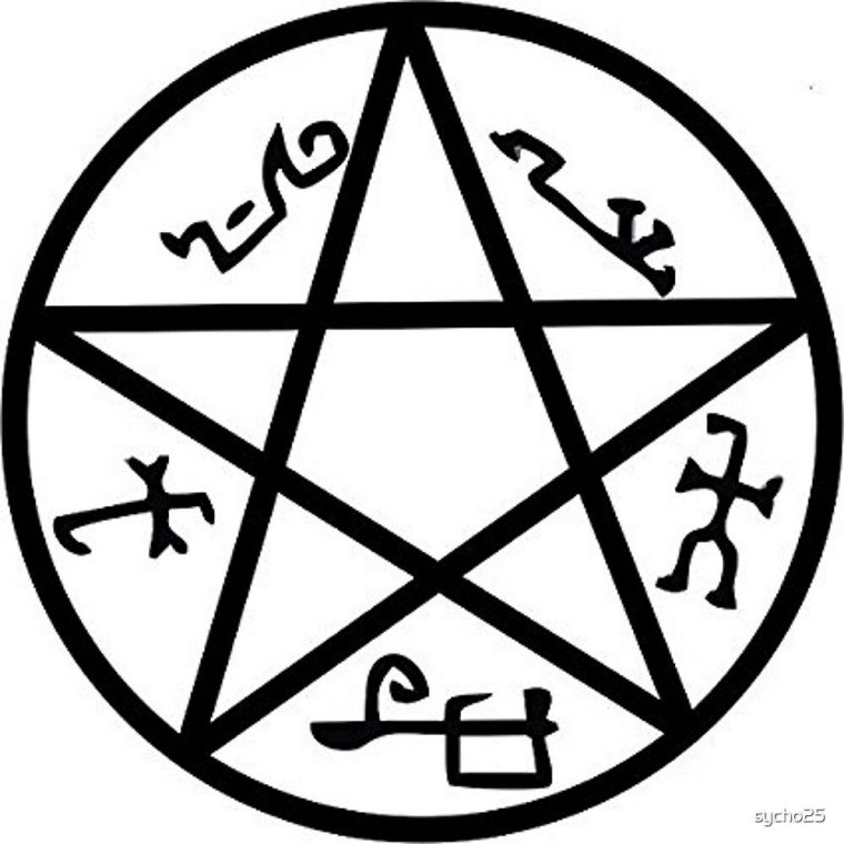 Пентаграмма от демонов из сверхъестественного
