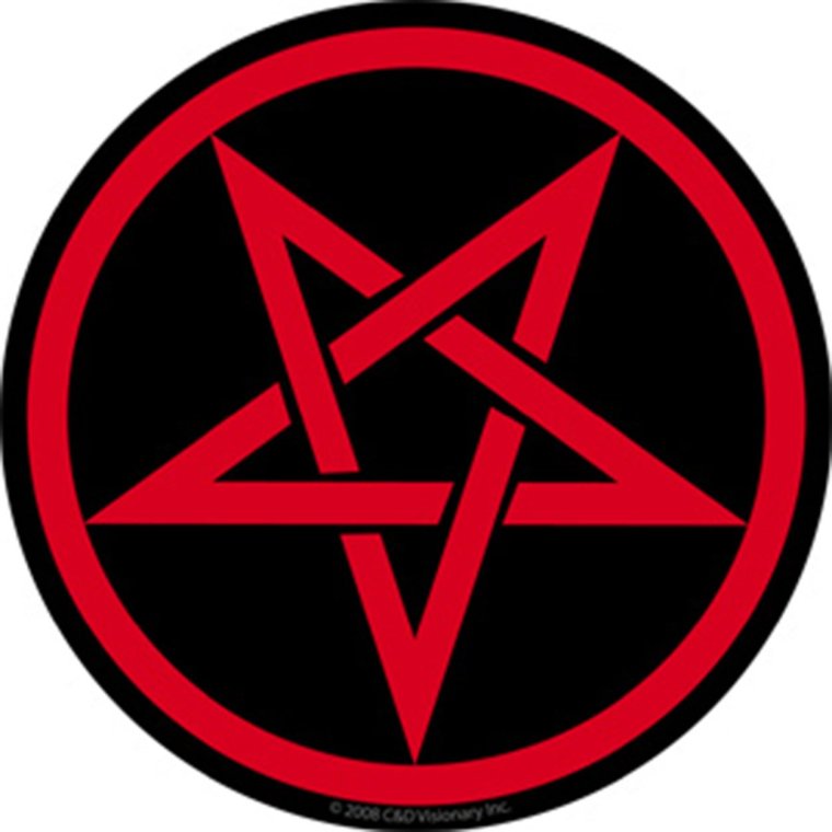 Красная сатанинская пентаграмма