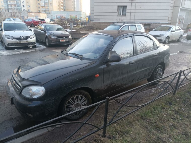 Шевроле Ланос синий