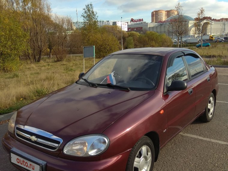 Шевроле Ланос тёмно синий