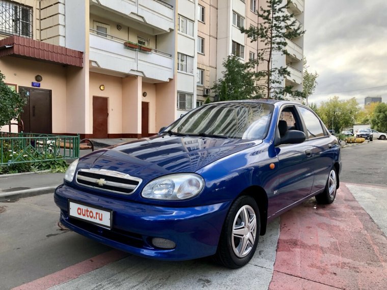 Шевроле Ланос синий
