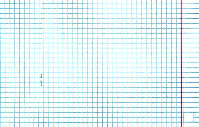 Тетрадный лист в клетку