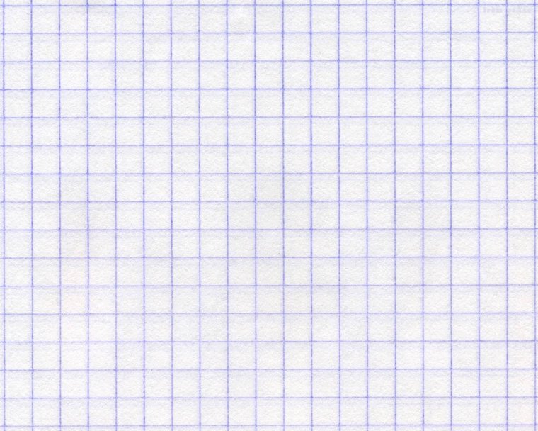 Лист тетради в клеточку