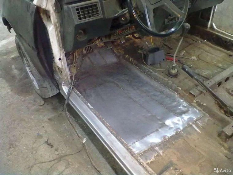 Сварка днища автомобиля