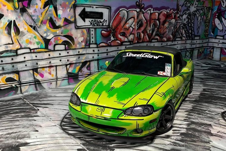 Покраска машины в стиле комикса