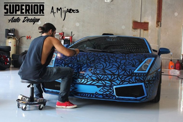 Винил маркером на авто