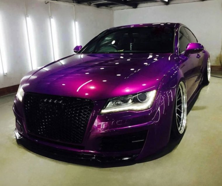 Ауди а7 фиолетовый металлик
