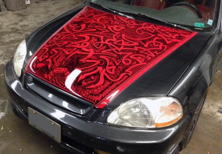 Каллиграфия на авто