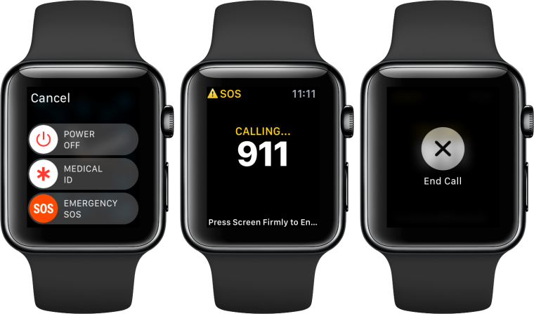 Apple watch Call SOS