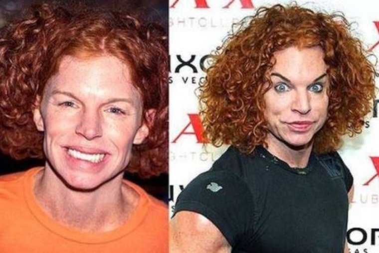 Кэррот топ в молодости