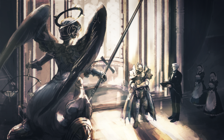 Шалтир Бладфолен в броне арт