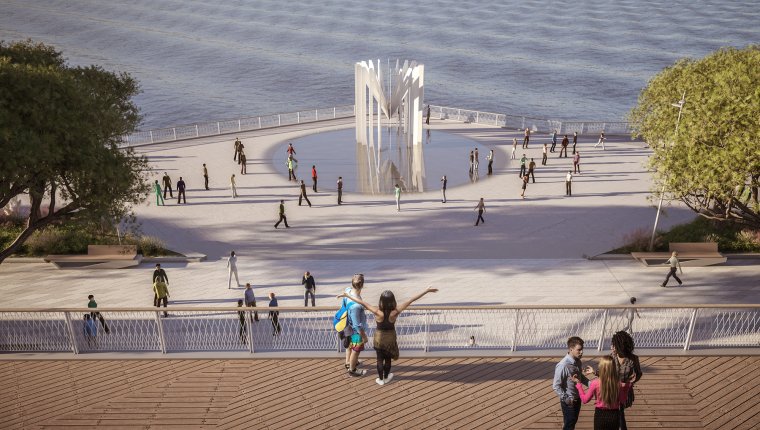 Парк на набережной Махачкалы