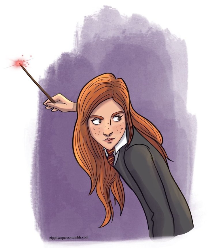 Джинни Уизли из Гарри Поттера арт