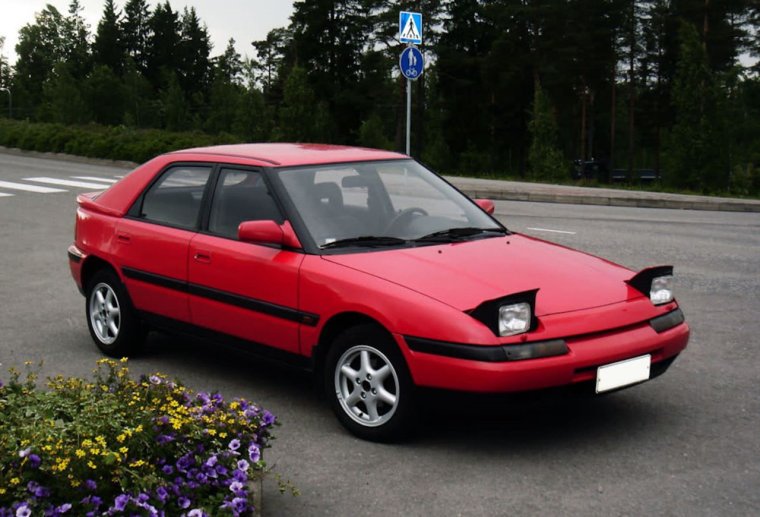 Mazda 323f выдвижные фары